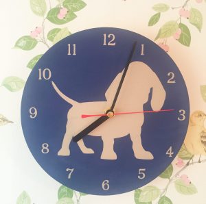 Dog Design Wall Clock Puppy